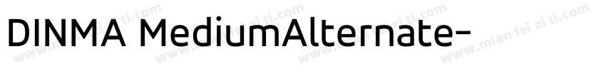 DINMA MediumAlternate字体转换